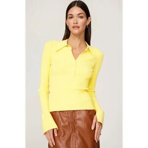 A.L.C. Citrine Yellow Knit Eleanor Sweater